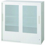 プラス 【別途送料】 【個人宅不可】 PLUS 648339）L6 引違いガラス保管庫 L6-A90G W4 L6-A90G W4 [1105-00011980]