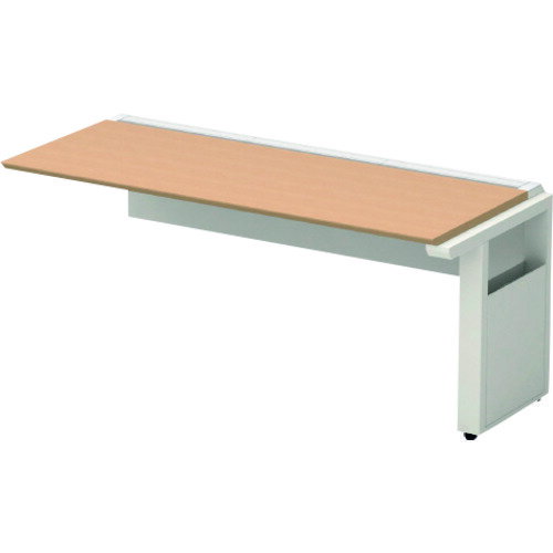 プラス 【別途送料】 【個人宅不可】 PLUS 689226）片面デスク 増連セットST-K166W-J WM/W4 ST-K166W-J..