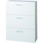 プラス 【別途送料】 【個人宅不可】 PLUS 648419）L6 ラテラル保管庫3段 L6-E105H-3 W4 L6-E105H-3 W4..