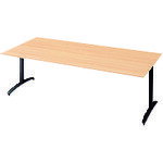 プラス 【別途送料】 【個人宅不可】 PLUS 677484）ロンナ 会議テーブル NN-2110TAR WM/BK NN-2110TAR ..