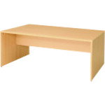 プラス 【別途送料】 【個人宅不可】 PLUS 618985）木製閲覧テーブル EL-T169-64 WM EL-T169-64 WM [1105-00015197]