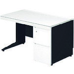 プラス 【別途送料】 【個人宅不可】 PLUS 673538）ステージオ 片袖机 ST-F127L-3 WS/BK ST-F127L-3 WS/BK [1105-00015542]