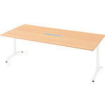 プラス 【別途送料】 【個人宅不可】 PLUS 677372）ロンナ 会議テーブル NN-2110TARH WM/W4 NN-2110TAR..