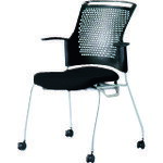 プラス 【別途送料】 【個人宅不可】 PLUS 629548）会議イス チェダーC MB-W63SH SBK MB-W63SH SBK [1105-3128771]