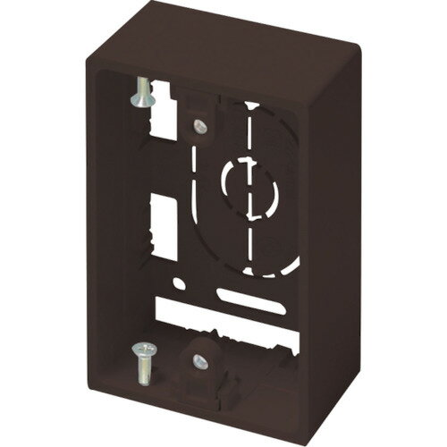 マサル工業 マサル ニュー・エフモール付属品 露出ボックス 1個用 深型 チョコ SFBF19 [1133-4361309]