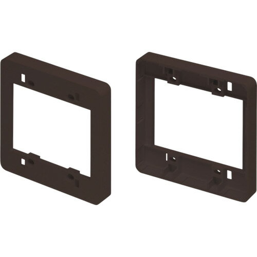 マサル工業 マサル ニュー・エフモール付属品 コンセント用引出フレーム 2個用 チョコ SFBK29 [1133-4619691]