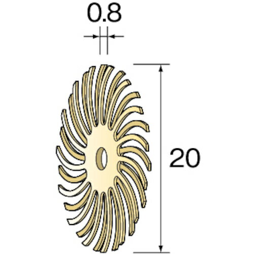 ミニター Minimo ラバーブラシ #3000 20 （20個入） NA3515 [1147-0534433]