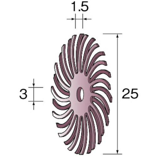 ミニター Minimo ラバーブラシ #36 25 （20個入） NA3551 [1147-0534471]