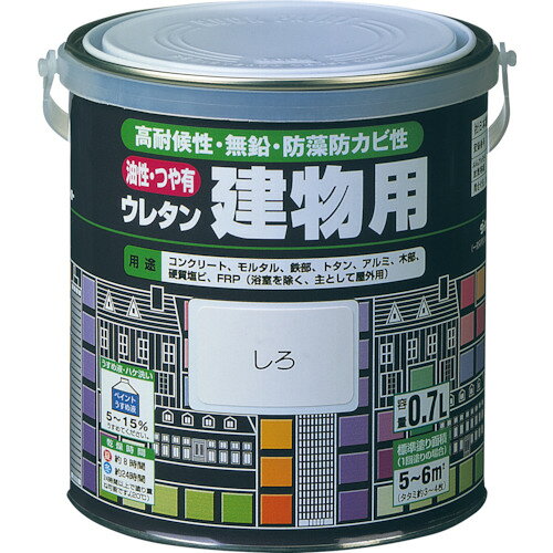 ロックペイント 【6缶販売】ロック 油性ウレタン建物用 ちゃいろ 1.6L H06-1607 6S [1150-9130732](3)