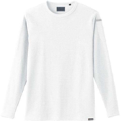 桑和 G.G. 50712 長袖Tシャツ ホワイト S 50712-0-S [1173-9424477]