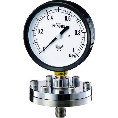 右下精器 右下 隔膜式圧力計 BT-1型 KA-BT-1-4-304-0.25MPA [1188-00002049]