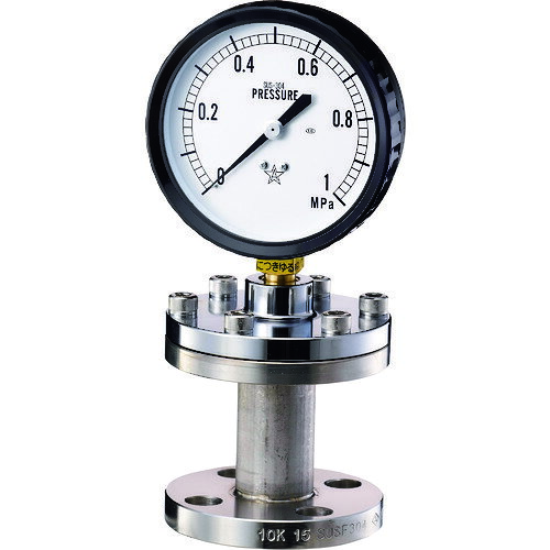 右下精器 右下 隔膜式圧力計 BF型 KA-BF-15A-304-0.6MPA [1188-00002135](4)