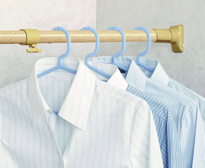 平安伸銅 ニュー突ぱり強力ポール 木調 大 NPM-110 [1214-114905]