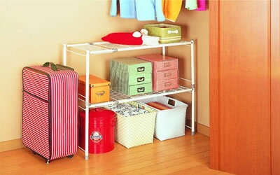 平安伸銅 伸縮整理棚 横伸縮タイプ SOK-10 [1214-661058]