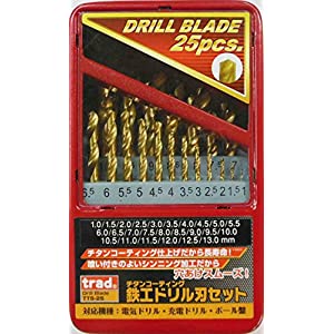 三共コーポレーション TRAD チタンドリルセット 25本組 TTS-25 [A012501]