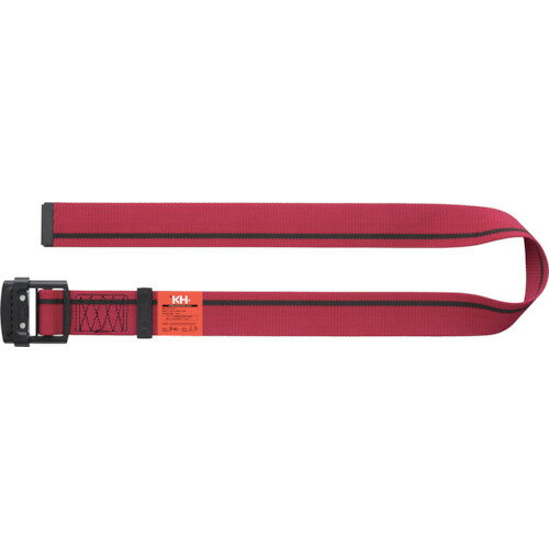 基陽 KH KH アルミバックル胴ベルト 1200mm 緋/黒 47419KF [1346-7616676]
