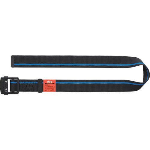 基陽 KH KH アルミバックル胴ベルト 1400mm 黒/青 47423BF [1346-7616713]