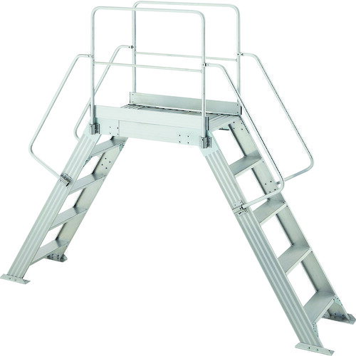 納期目安　（メーカーに在庫がある場合）13:30までにご注文の場合約2〜3日後出荷(土日祝日を除く）※表示の納期目安はあくまで目安ですのでお約束ではありません。具体的納期は都度お問い合わせください。お取り寄せ品です！ご注文後[商品欠品]及び[商品完売(廃番)]が発生する場合がございます。あらかじめご了承の上ご注文お願いいたします！またご注文の数量、お届け先によって別途送料が発生する場合がございます。その場合当店よりご連絡させていただきますのでご対応お願いいたします。商品未発送の状況でもメーカーによってはキャンセル不可となり場合もございますのでご了承の上ご注文お願いいたします。※個人宅不可！お届け先が法人様宛に限ります！●こちらの商品は条件関係なく必ず送料がかかります！※ご注文時に自動で付く送料初期設定ですので変更される可能性がございます。またご注文数量、お届け先によって追加送料発生や個人宅様可が不可になるなどの変更が起こる可能性もございます。その場合当店よりご連絡させていただきますのでご対応お願いいたします。メーカーから出荷となります！お届け先が北海道・沖縄・離島・特殊地域の場合別途送料が発生する可能性がございます！その場合当店よりご連絡させていただきますのでご対応お願いいたします。【直送】【別途送料】【個人宅不可】※記載の商品画像はイメージ（代表）画像ですので画像だけの情報のみでご購入はお控え頂き、必ず記載内容をご確認下さい。・特長●工場・物流センターなどのラインをまたがる通路の確保に最適です。●専用幅木が標準装備で作業の安全性が向上、手摺の剛性も大幅にアップします。・用途●工場内のライン越えに最適。・仕様●最大使用質量(kg)：200●天板高さ(m)：1.5●天板寸法(mm)：1030×600●踏ざん間隔(mm)：330●踏ざん踏面幅(mm)：138.6●全高(m)：2.42・仕様2●組立式●踏ざん形状：151mm●支柱形状：138.6mm・材質／仕上●アルミ合金・セット内容／付属品・注意当社管理番号116-5163--検索キーワード--