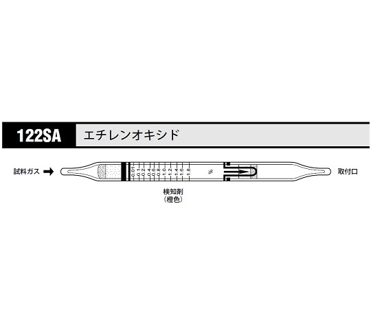 アズワン AS ONE ガス検知管 エチレンオキシド 122SA 8-5352-85 [A100605]