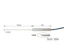 アズワン AS ONE センサプローブIK300S 液体温度測定 1-5522-02 A030711