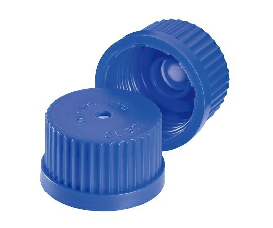 アズワン AS ONE ネジ口三角フラスコ　メンブレンキャップ（青・GL32） 3-7119-18 [1445-0062070]