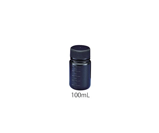 アズワン AS ONE フッ素ガスコーティング容器（遮光タイプ）　100mL 3-8294-01 [A100902]