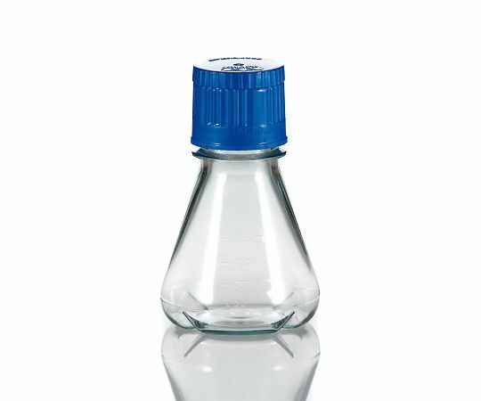 アズワン AS ONE PC滅菌三角フラスコ（オートクレーブ対応）　バッフル底タイプ　125mL　24本入 3-8985..