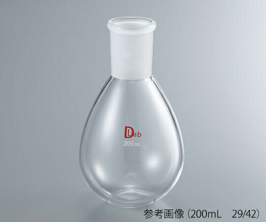 アズワン AS ONE 共通摺合平底ナスフラスコ（硼珪酸ガラス-1）　50mL　19/38 3-9676-02 [1445-0075858]