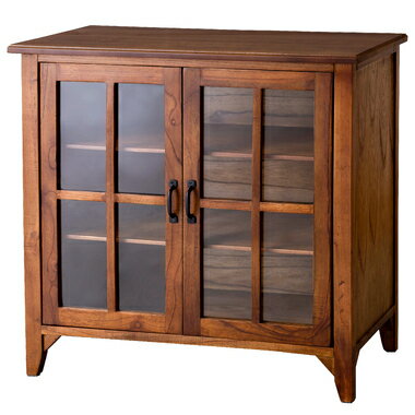 東谷 収納家具 ティンバー キャビネット ブラウン W80×D40×H75 完成品 PM-318 [1456-5217816]