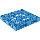 三甲 【別途送料】 【個人宅不可】 樹脂パレット(片面四方差し) プラスチックパレット 812202 D4-1111-8青 SK-D4-1111-8-BL [1...