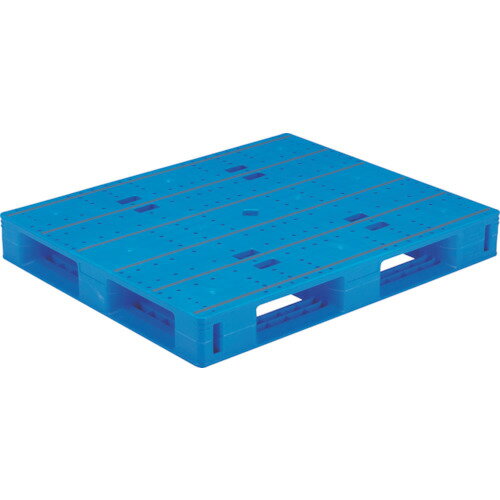 三甲 【別途送料】 【個人宅不可】 プラスチックパレット 840075 LX-1012D4 ブルー 84007501BL503 [1467-00005405]