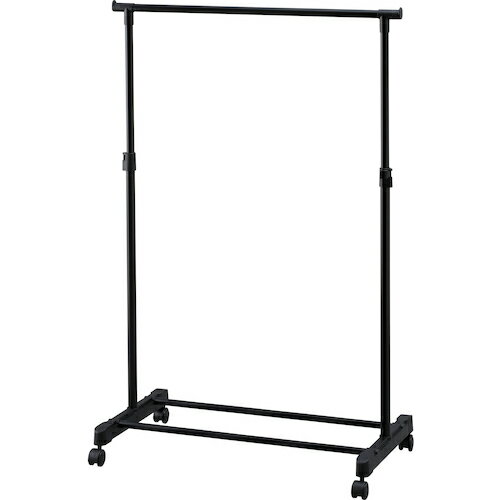 アイリスオーヤマ IRIS パイプハンガー シングルタイプ ブラック PE-E180R [155-632560]