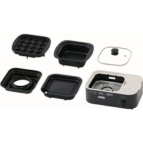 アイリスオーヤマ IRIS 減煙焼肉マルチカセットコンロ チャコール IGC-GYNT1-H [155-686457]