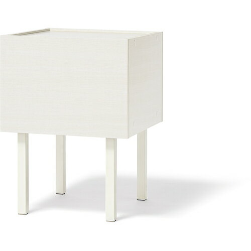 アイリスオーヤマ IRIS ウッドサイドテーブル ホワイト WST-300 [155-743310]