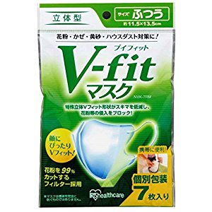 【★店内最大P5倍！★限定期間注意！】アイリスオーヤマ IRIS Vフィット立体マスク（ふつう） NVK-7RM [G030602]