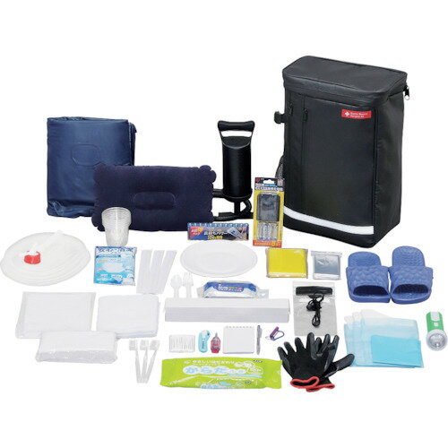 アイリスオーヤマ IRIS 防災セット 1人用31点 ブラック BS1-31 [155-534055]