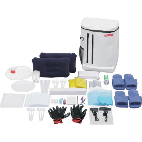 アイリスオーヤマ IRIS 防災セット 2人用35点 ホワイト BS2-35 [155-534086]