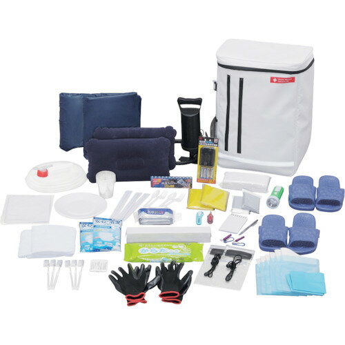 アイリスオーヤマ IRIS 防災セット 2人用44点 ホワイト BS2-44 [155-534116]