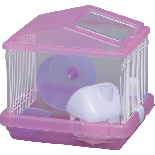 アイリスオーヤマ IRIS ハムスターケージ クリアピンク PHSC-311 [155-252706]