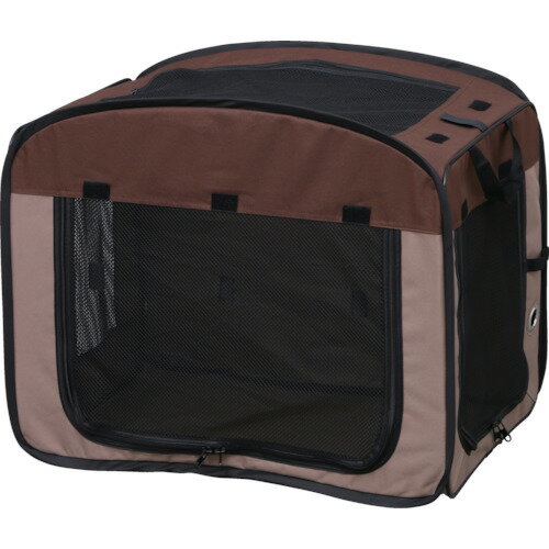 アイリスオーヤマ IRIS 折りたたみソフトケージMサイズ ブラウン POSC-650A [155-252980]