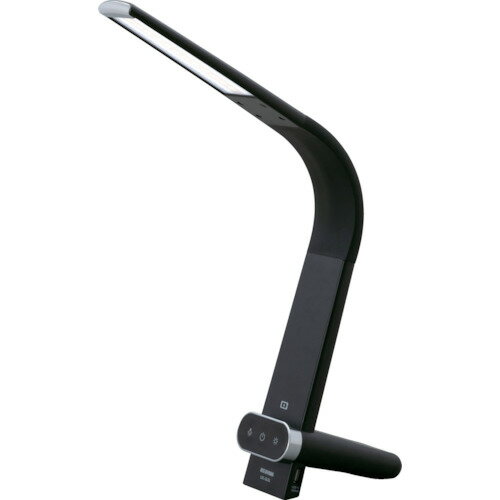 アイリスオーヤマ IRIS LEDデスクライトQi充電シリーズ 縦置きタイプ 調光・調色 ブラック LDL-QLDL-B [155-494083]