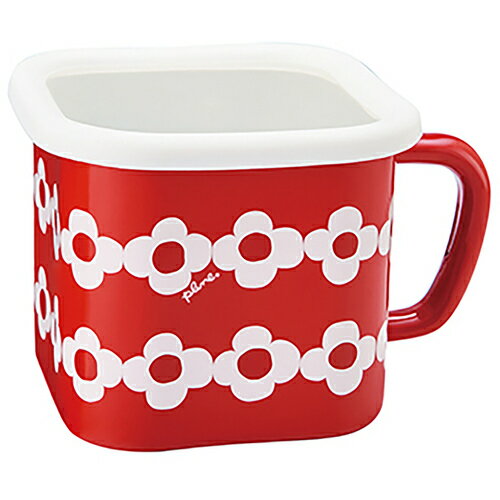 グリーンクロス 【別途送料】 【個人宅不可】 Plune. ホーローマルチスクエアポット RD OHANA 63000547..