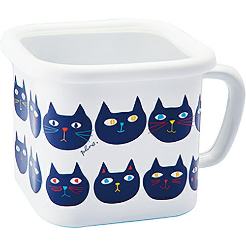 グリーンクロス 【別途送料】 【個人宅不可】 Plune. ホーローマルチスクエアポット WT ミミココモモ 6..