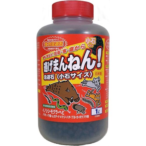 グリーンクロス 【別途送料】 【個人宅不可】 動物忌避剤 逃げまんねん 小石タイプ 1000ml 6300046279 ..