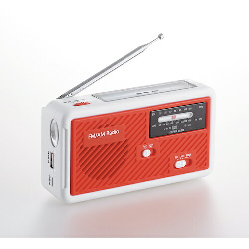 グリーンクロス 【別途送料】 【個人宅不可】 エレット 多機能スタミナラジオライト（レッド） 6300031..