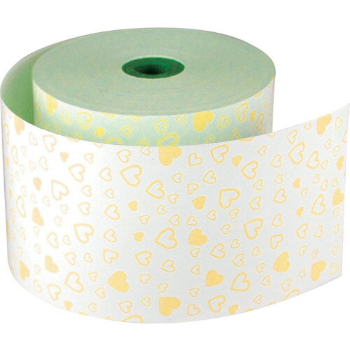 グリーンクロス 【個人宅不可】 ファンシーレジ用紙 58mm幅 ハート クリーム 8巻入り 6300028028 [1560-2211085]