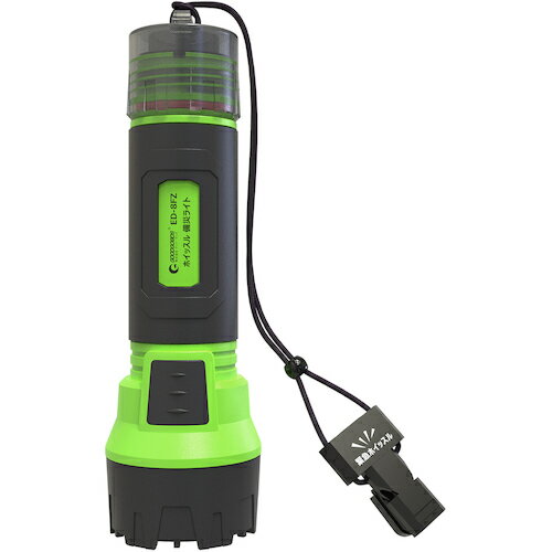 グリーンクロス 【別途送料】 【個人宅不可】 LED懐中電灯 2000LM 充電式 ホイッスル付き 軽量タイプ E..