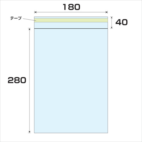 グリーンクロス 【個人宅不可】 OPP テープ付袋 厚み0.03 1000枚 幅180x長さ280mm 6300008028 [1560-62..