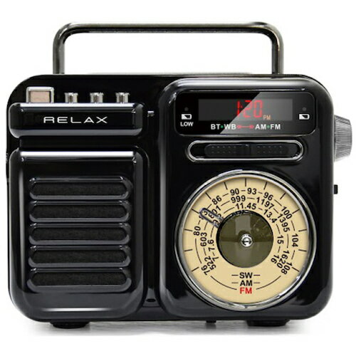 グリーンクロス 【別途送料】 【個人宅不可】 RELAX マルチレトロラジオ/ブラック 6300041728 [1560-26..