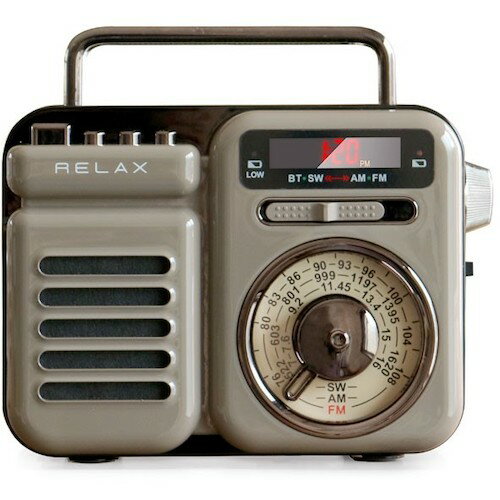 グリーンクロス 【別途送料】 【個人宅不可】 RELAX マルチレトロラジオ/ウォームグレイ 6300041729 [1..